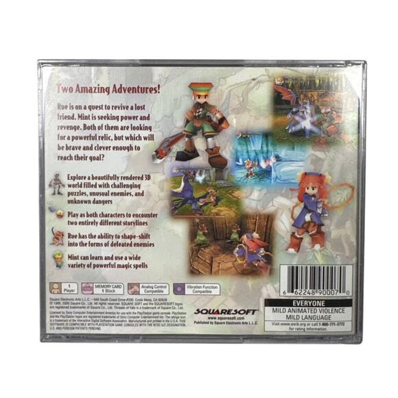 Threads of Fate w/Reg Card (PlayStation 1) CIB - Picture 3 of 8